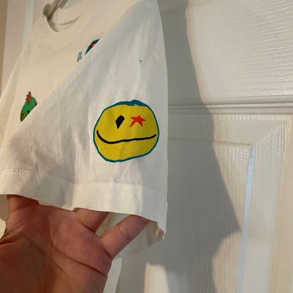 Lauren Moshi RUE COMIC EMOJIS cropped shirt size medium. - Picture 8 of 11